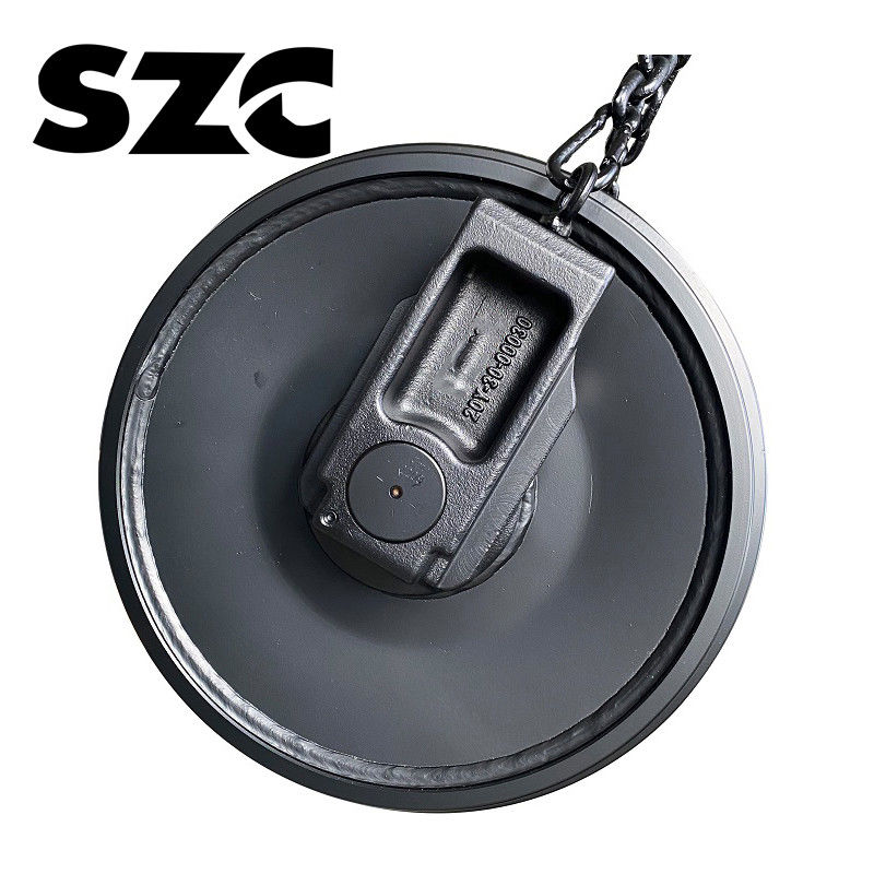 جعل 35MnB Pc350 Excavator Front Idler Assembly قطعات مینی کرولر Excavator