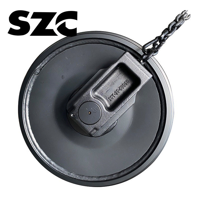 جعل 35MnB Pc350 Excavator Front Idler Assembly قطعات مینی کرولر Excavator